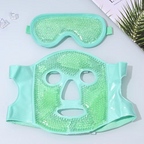 Cold and Hot Therapy Full Face Gel Bead Mask with Eye Compress