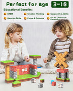 Set di Blocchi Magnetici STEM per Bambini Kit di Apprendimento Creativo