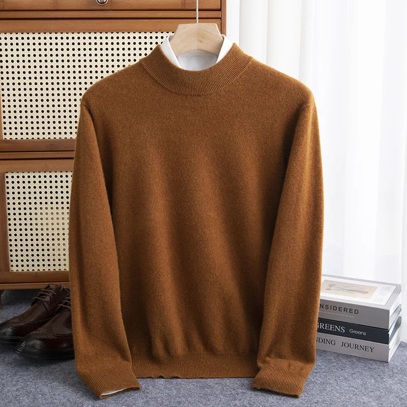 Heritage Mock Neck Wool Sweater | Petprovac