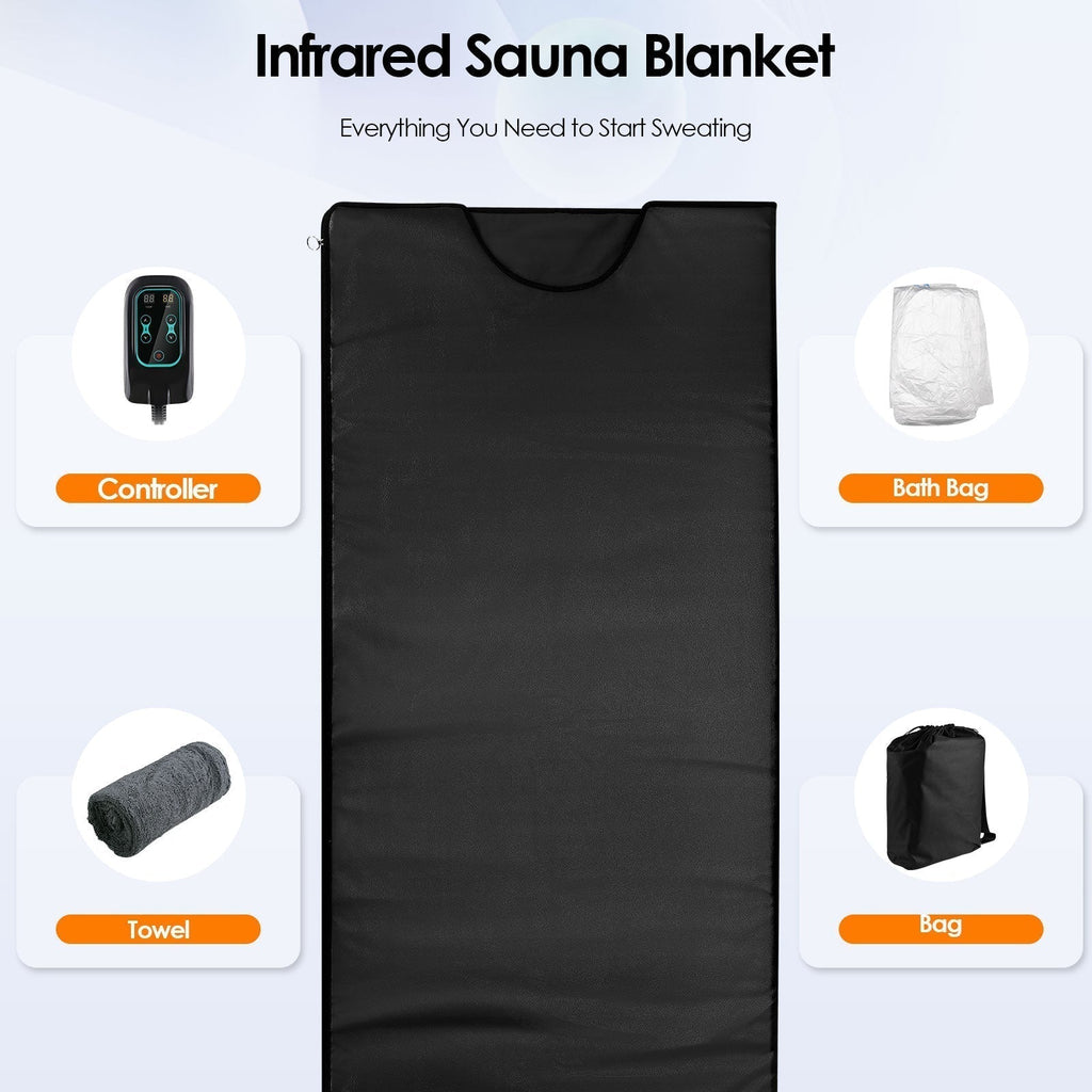 Couverture de sauna à chaleur infrarouge pour détoxication et bien-être à domicile
