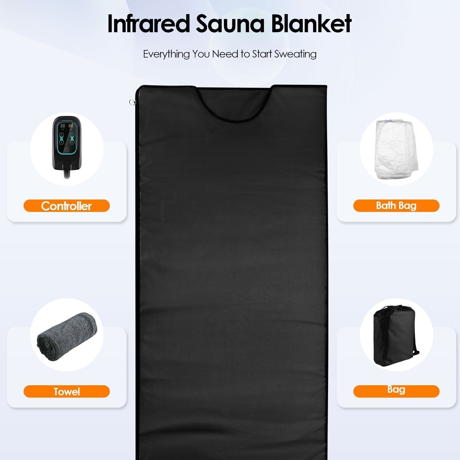 Couverture de sauna à chaleur infrarouge pour détoxication et bien-être à domicile
