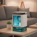 Portable Cooling Fan with Refreshing Spray Function