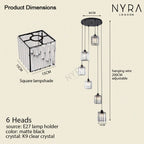 Liora | Lampu Gantung Titisan Kristal