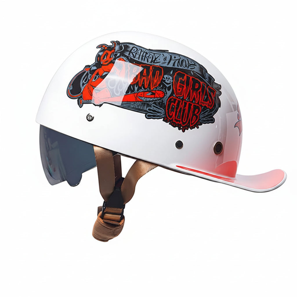 Retro baseballová čepice styl polokabiny s vysouvacím sklem