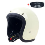 Vintage Open-Face Motorcycle Helmet with DOT & ECE Certification