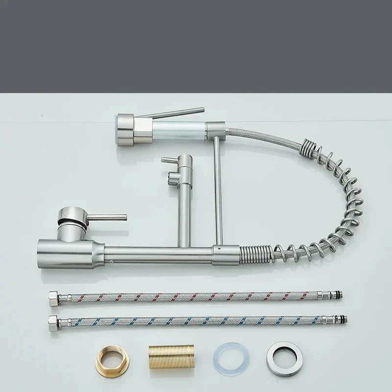 Kuchyňská baterie NovaPulse s otočným výtokem 360° v kartáčovaném niklu