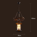 Vintage Industrial Wood LED Ceiling Light | Petprovac