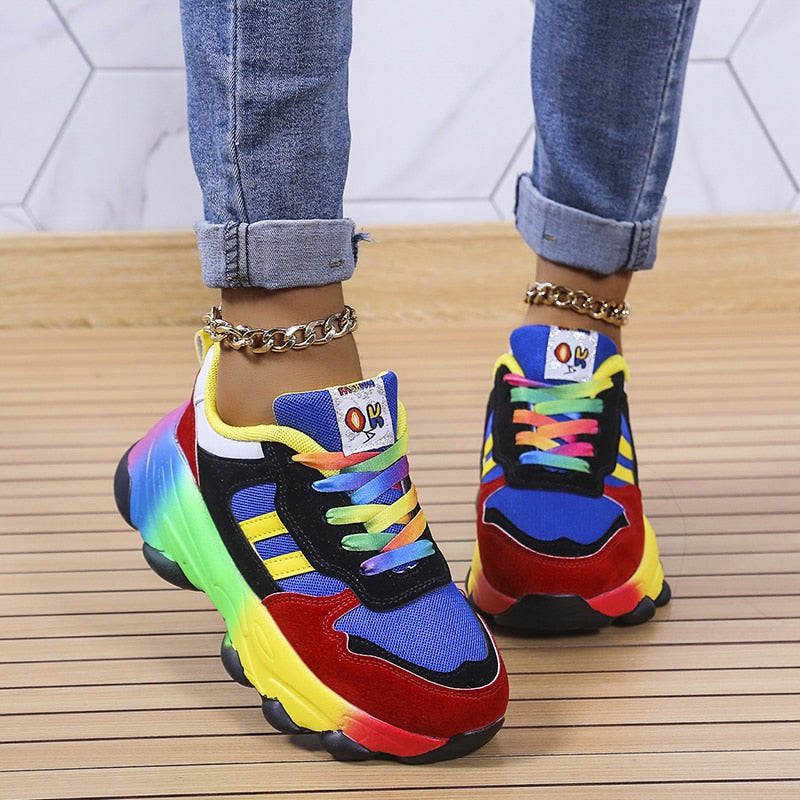 SolaraStride Rainbow Ortodontyczne Sneakersy na Co dzień Komfort