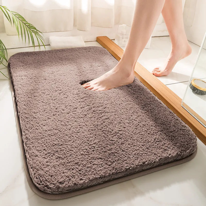 SoftStep Luxury Bath Mat – Extra Thick Microfiber Mat with Non-Slip and High Absorption
