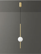 オリオングロウ ガラスオーブ ペンダントライト モダンなダイニングルームとベッドルーム用