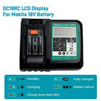 מטען סוללות ליתיום-יון Makita 14.4V ו-18V עם תצוגת LED, פלט 3A