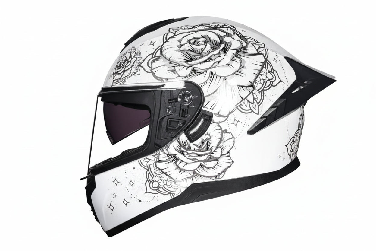 Kask zimowy LVS-701 z pełną osłoną twarzy i podwójnym systemem wizjera