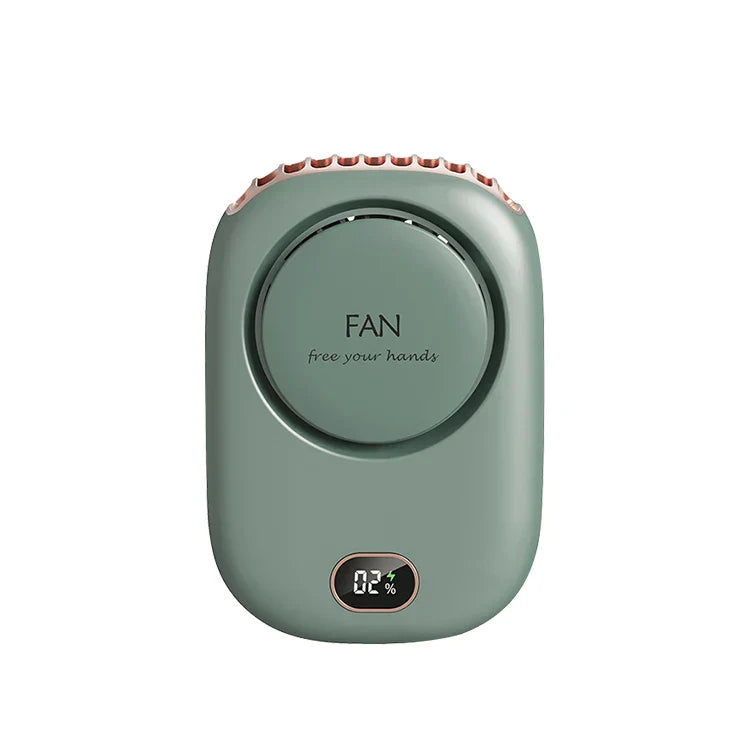 VENTIWISE Mini Fan | 3-Speed Turbo | LED Display & Battery 2000 mAh | Compact & Rechargeable