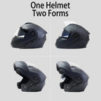 Flip-Up Modular Motorcycle Helmet for Comfortable Commuting