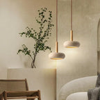 Travertin kő LED függeszték modern nappalikba