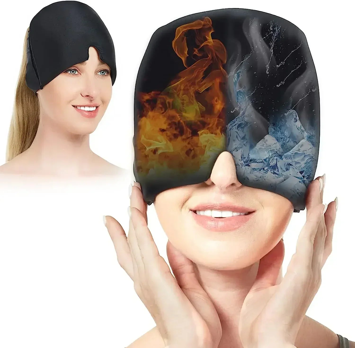 Migraine Relief Cap Cold Gel Head Wrap For Migraines