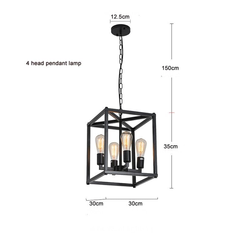 Lampadario da pranzo in stile rustico