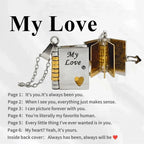 Memory Book Hanger Necklace – Symbolic Jewelry with Loving Message