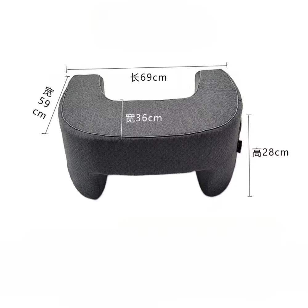 Ergonomic Pillow For Reading With Arm Support And Memory Foam Core For Bed Or Desk