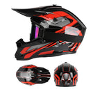Full-Face Off-Road Helmet with Goggles – DOT Certified for All Seasons