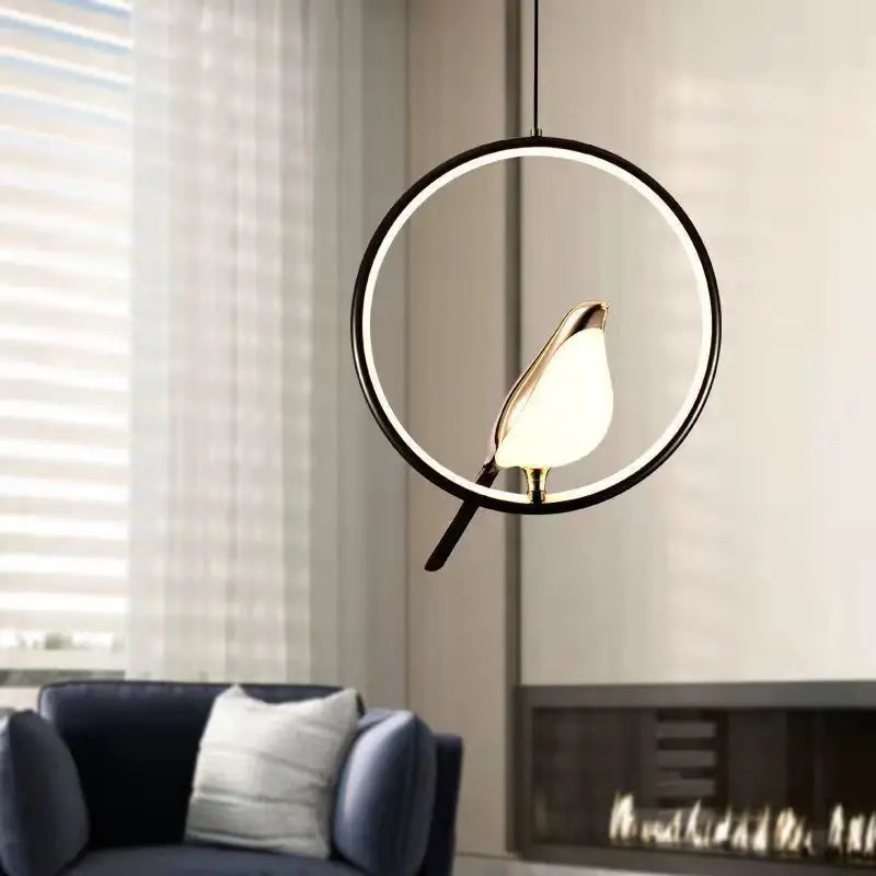 LyraNova svart LED-hänglampa inomhus taklampa