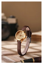 Montre vintage mini en cuir pour femmes | Petprovac