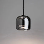 Nordisk glas LED-hänglampa för modern ljuskrona