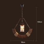 Vintage Industrial Wood LED Ceiling Light | Petprovac