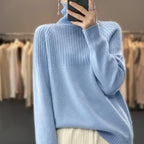 AstraWeave Wool Turtleneck Sweater for Women Cozy Warm