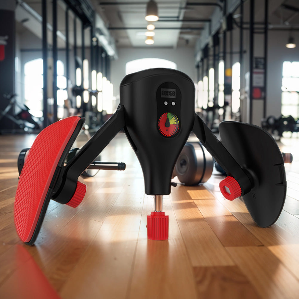 Treinador de Core Ajustável Feminino com Contador e Resistência