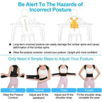 Breathable Adjustable Back Support Brace For Posture Correction For All Ages