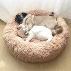 Luksuriøs CozySphere rund myk kjæledyrseng for katter og hunder