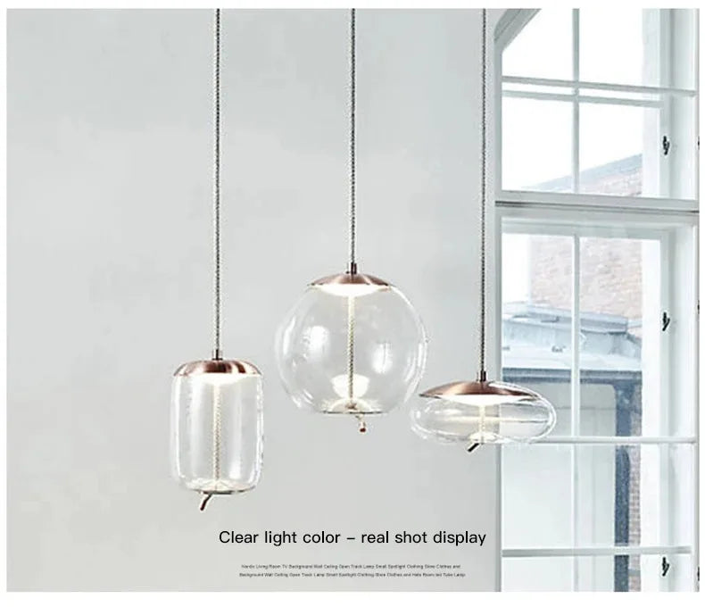 Aurum Glas Design Loftlampe Moderne Ophæng