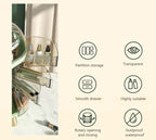 CrystalView pöytätason meikkijärjestäjä suurella kapasiteetilla