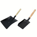 HeatPro Fireplace Shovel | Durable Iron with Wooden Handle | For Oven & Grill