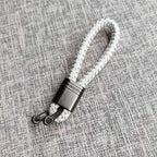Braided loop keychain for car keys