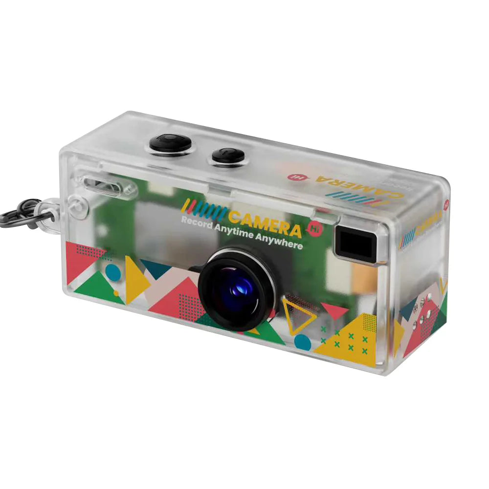 Retro brelok z kamerą 1080P z sensorem CCD, wbudowaną lampą błyskową i obsługą karty MicroSD 128GB