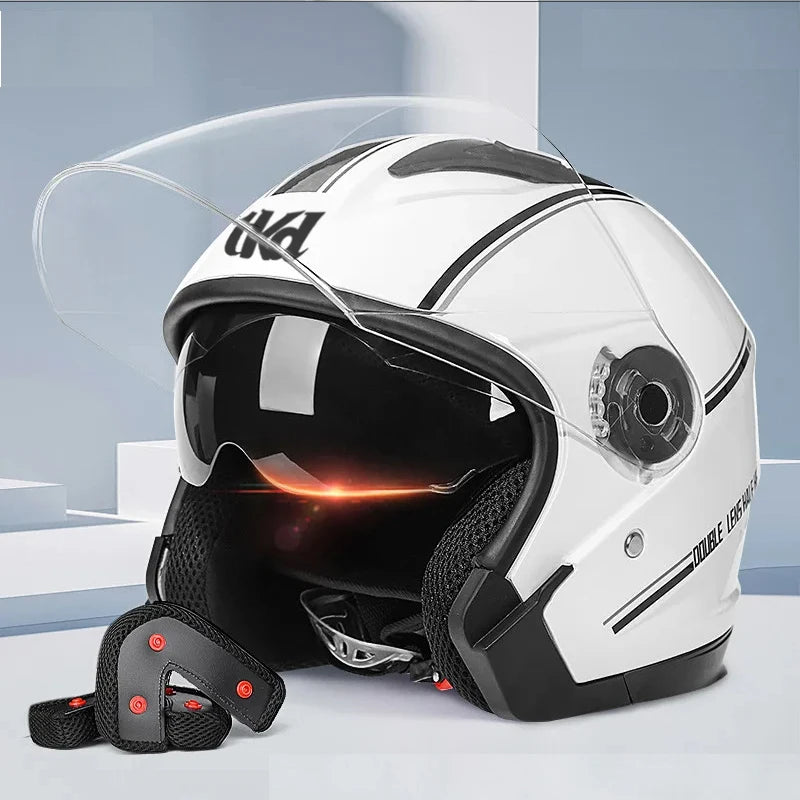 Flip-Up Modular Motorcycle Helmet With Dual Visors DOT And ECE Certified