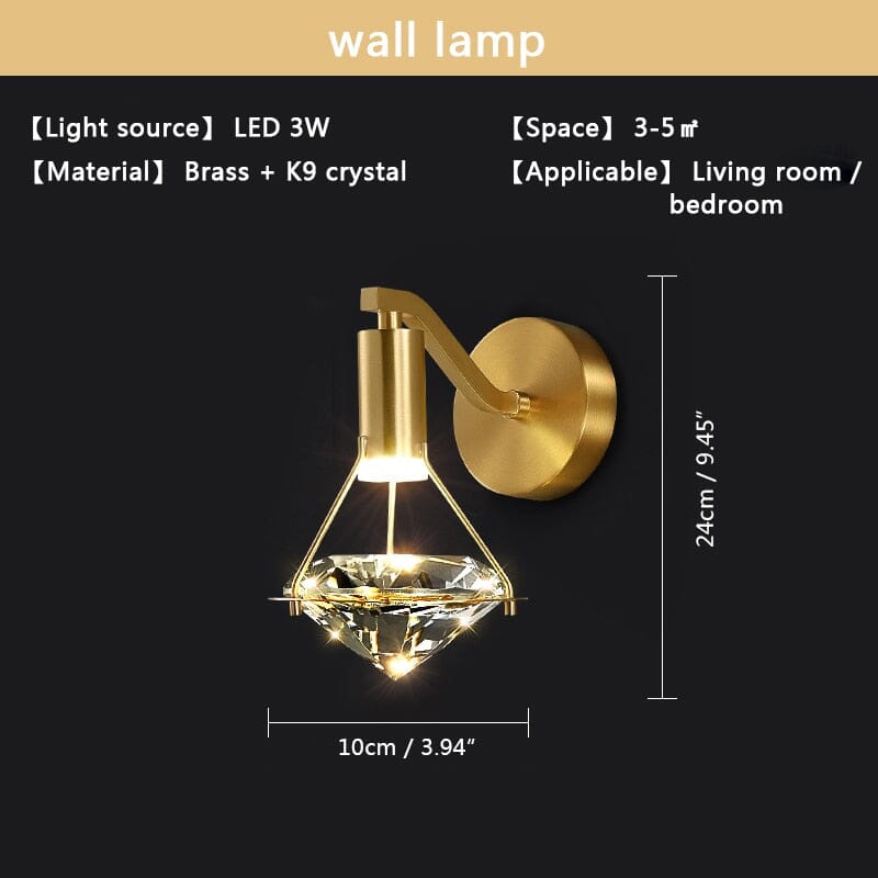Kestrel | Diamant-Wandleuchte