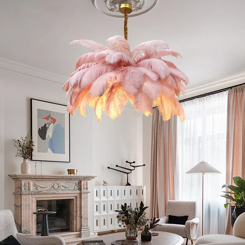 AstraFeather Pendant Chandelier Handcrafted Modern Light