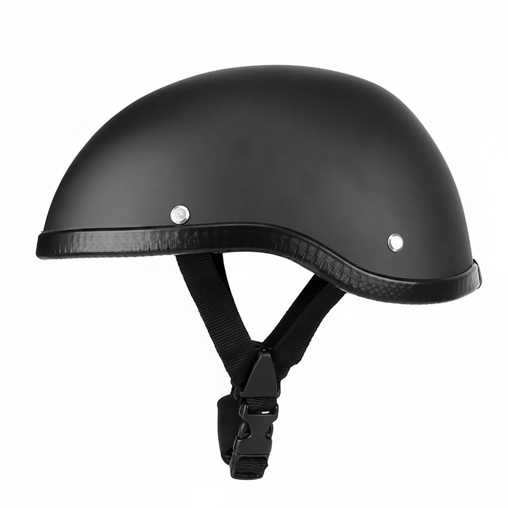 Vintage retro poloviční motocyklová přilba