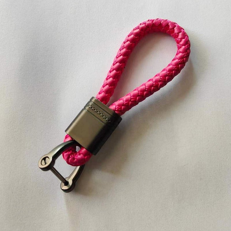 Braided loop keychain for car keys