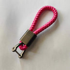 Braided loop keychain for car keys