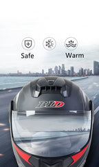 Flip-Up Modular Motorcycle Helmet for Comfortable Commuting