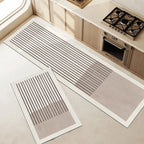 Pureterra | Kitchen Mat Super Absorbent | Non-Slip & Washable | Diatomite Design | Oval & Long Shape | Comfort Rug for Kitchen & Bathroom