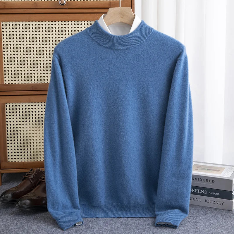 Heritage Mock Neck Wool Sweater | Petprovac