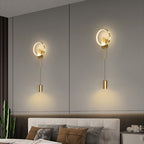 Luz de Pared Moderna NovaGlow Nordic Gold con LED de 24W