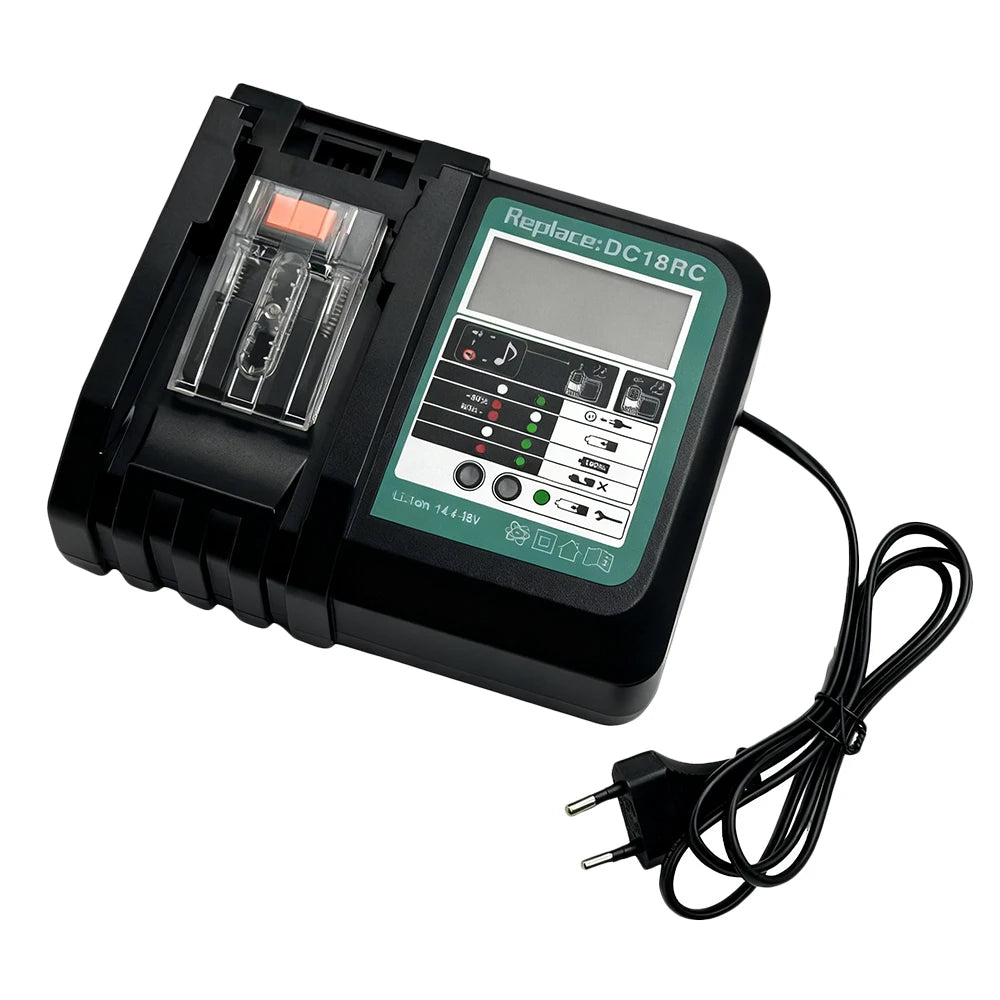 Makita 14.4V And 18V Li-Ion Battery Charger With LED Display, 3A Output
