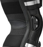 Knee Support Hinged Brace With Copper Stabilizers And Patellar Gel Pad