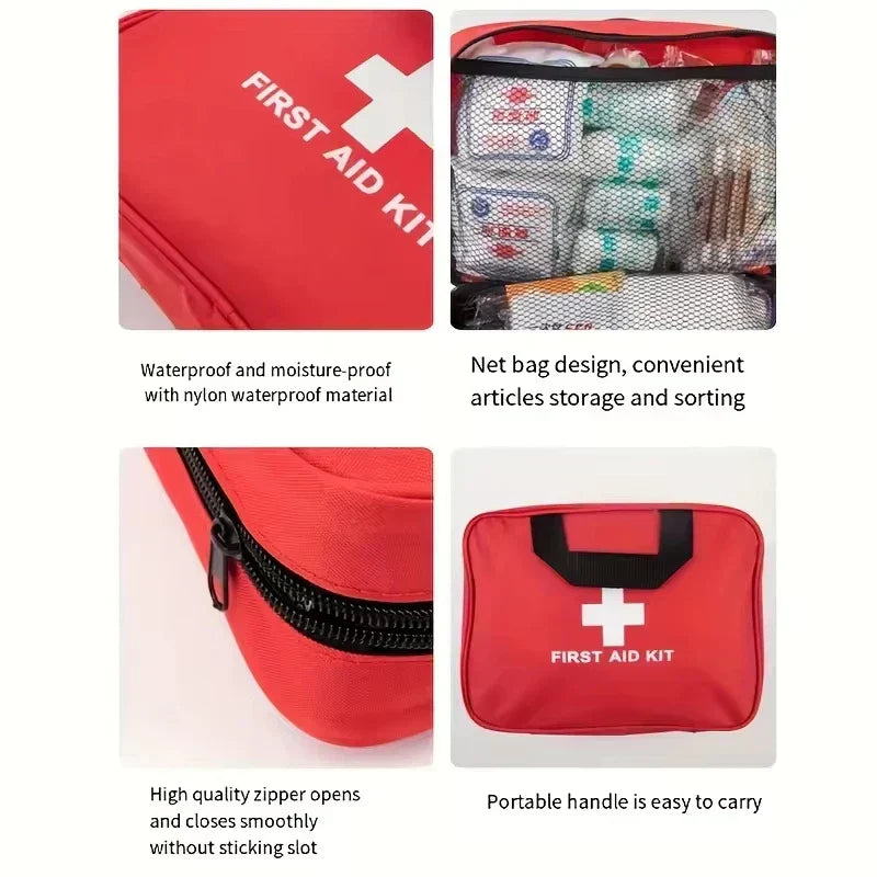 First Aid 184 Piece Kit For Outdoor Adventurers Travel Ready